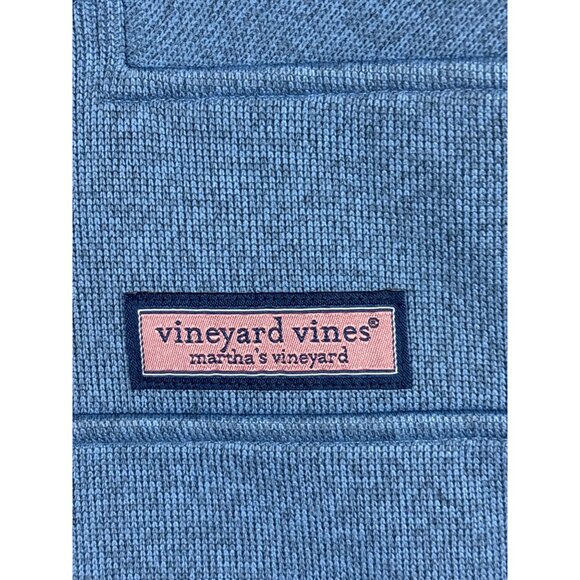 Vineyard Vines Boys Blue Fleece Vest Size M 12-14 Polyester Zip-Up Sleeveless - Picture 2 of 10